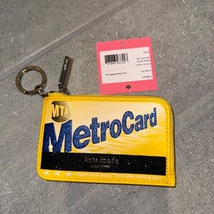 KATE SPADE On A Roll Zip Cardholder METRO CARD NEW